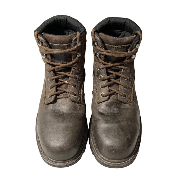 Wolverine Mens Floorhand W10633 Brown 6" Waterproof Steel Toe Boots Size 9 EW - Picture 2 of 11
